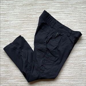 Duluth Trading Co DTC Dry on the Fly Bootcut Pants Roll-up Black Size 12 x 29